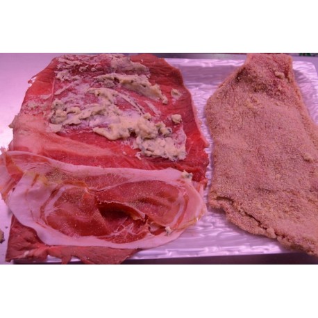 Cachopo de queso azul y jamon serrano