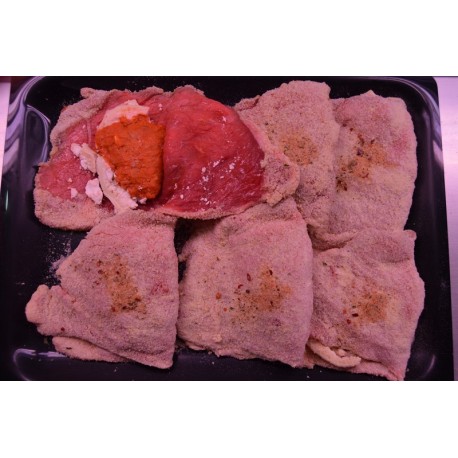 Cachopo de queso de cabra y sobrasada